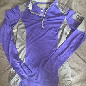 REI Women's Long Sleeve Top in Purple and Gray